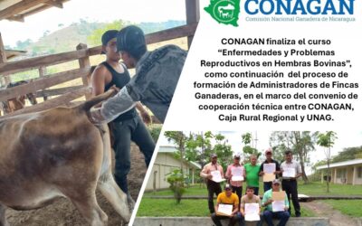 CONAGAN Finaliza Curso de Enfermedades y Problemas Reproductivos en Hembras Bovinas